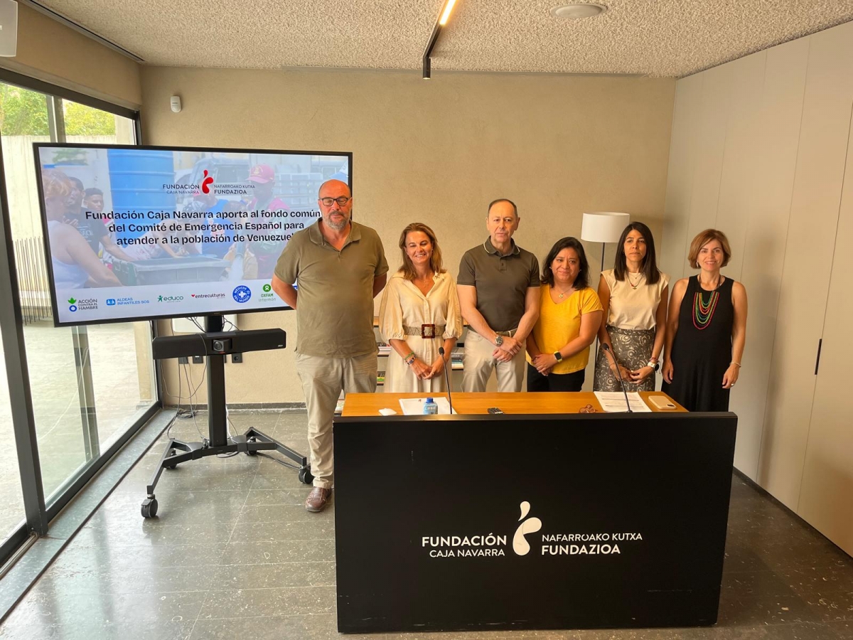 Fundación Caja Navarra aporta 50.000 euros para los afectados por los terremotos de Venezuela