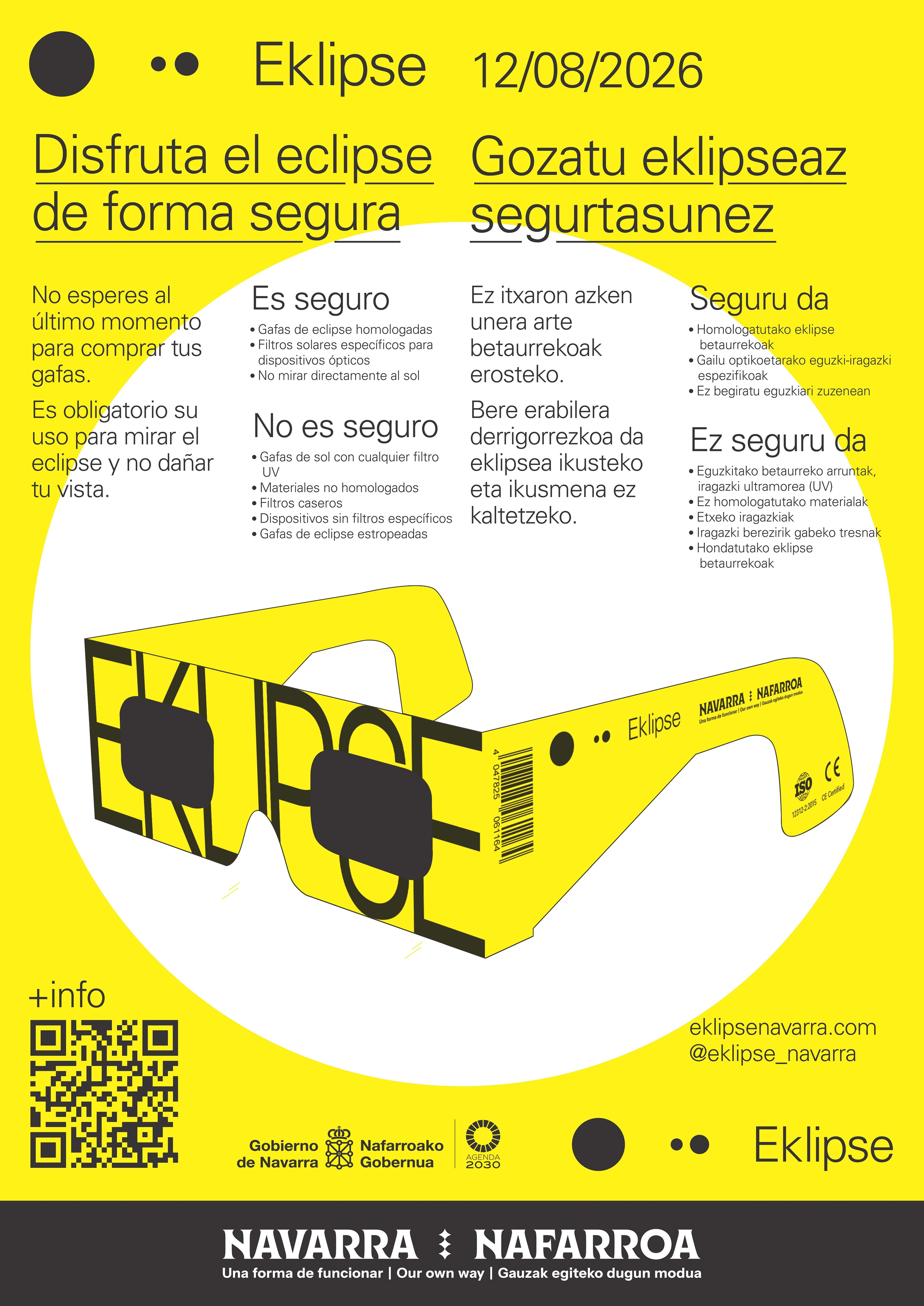 El Servicio Navarro de Salud refuerza los centros sanitarios de los puntos oficiales de visionado del eclipse