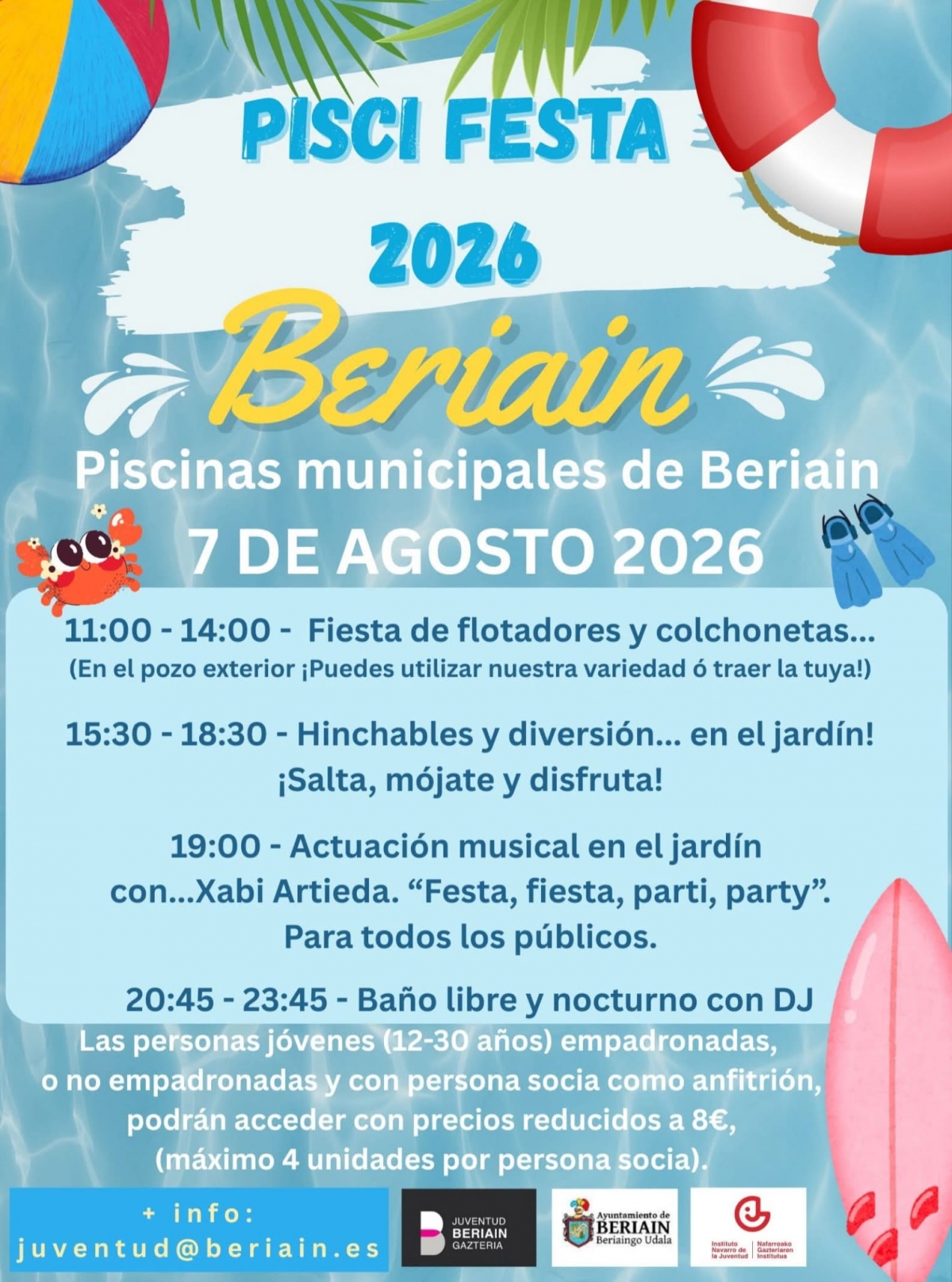 Las piscinas municipales de Beriáin acogen este viernes la 