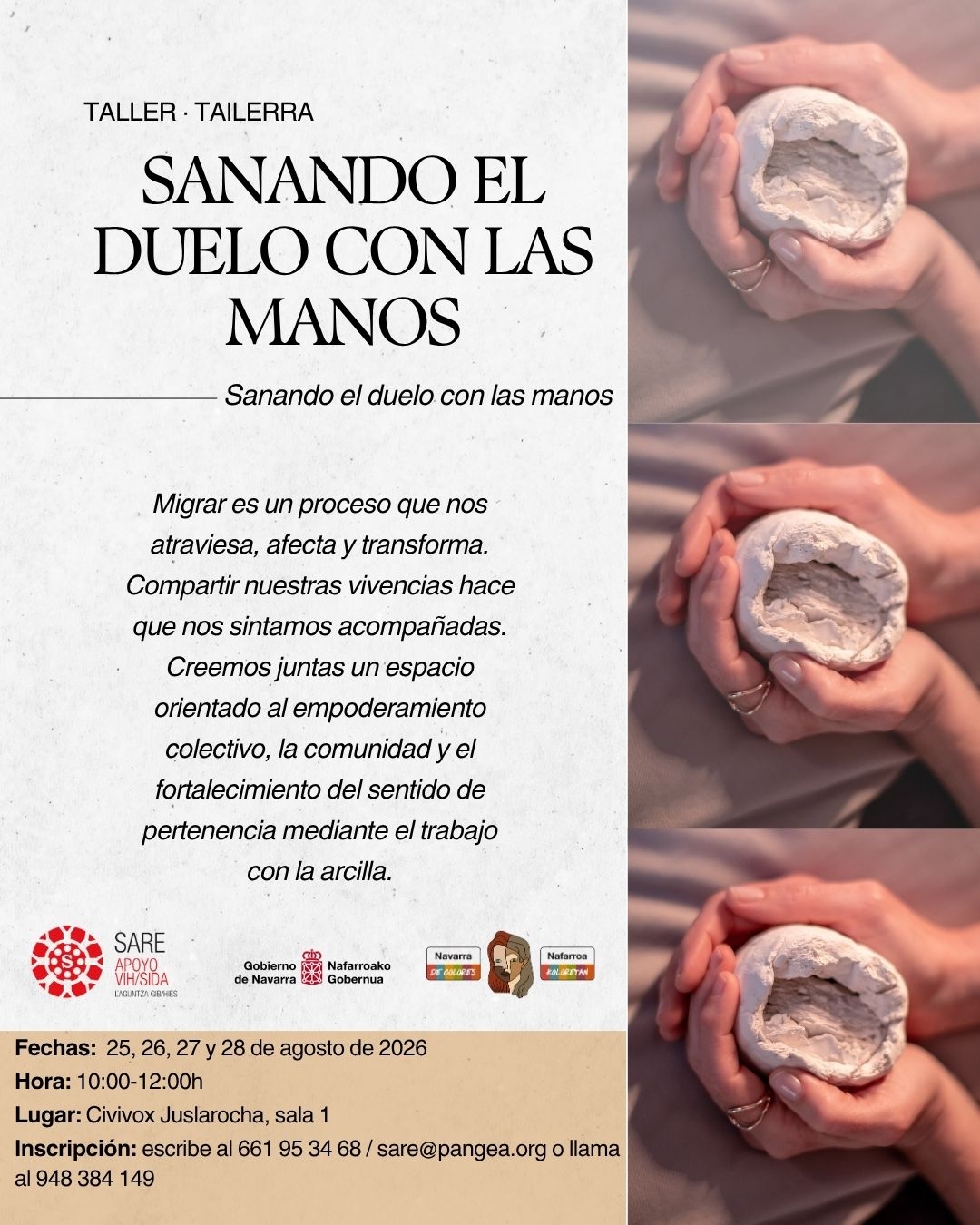 Sare organiza talleres artísticos gratuitos para abordar los duelos migratorios en Civivox Juslarocha