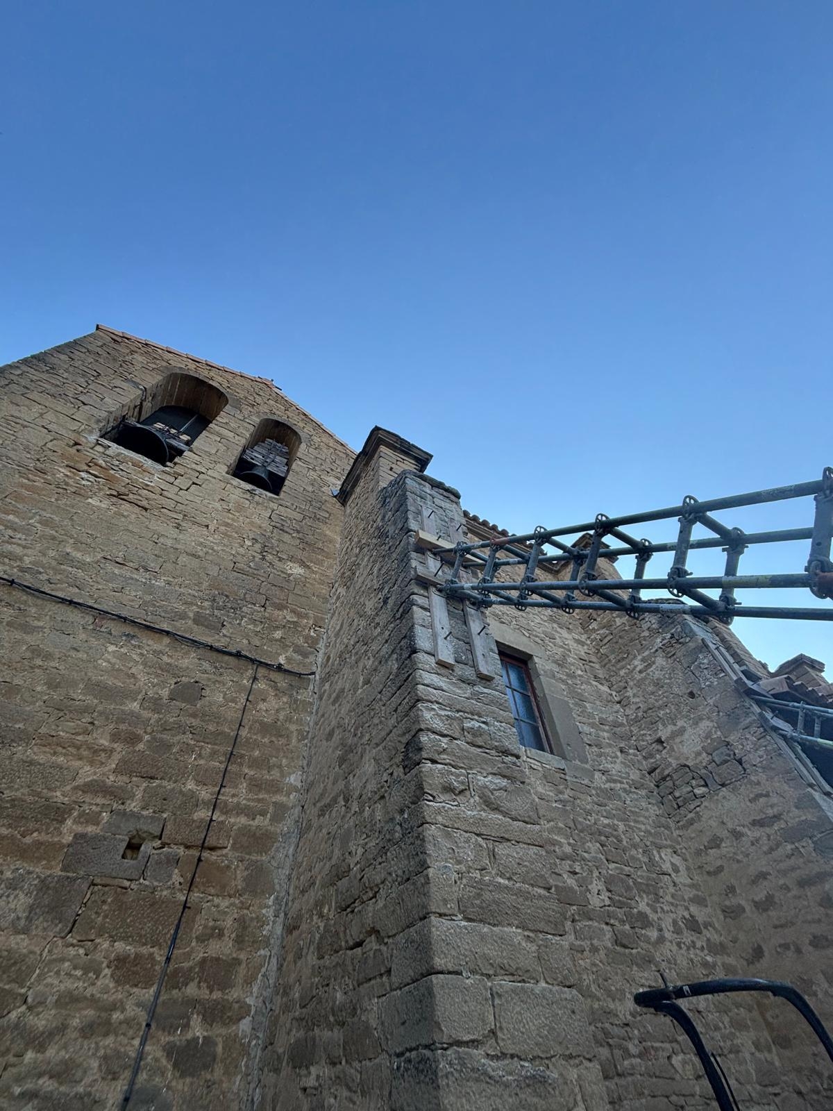 El Arzobispado finaliza las obras de cimentación de la Iglesia de San Andrés de Ayesa, en la Merindad de Sangüesa