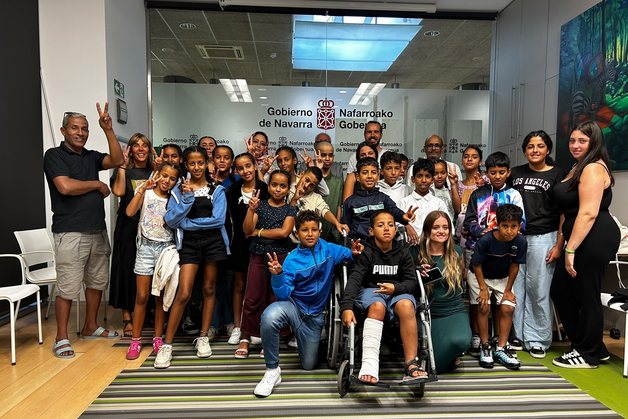El Instituto Navarro de la Juventud recibe a un grupo de niños saharauis