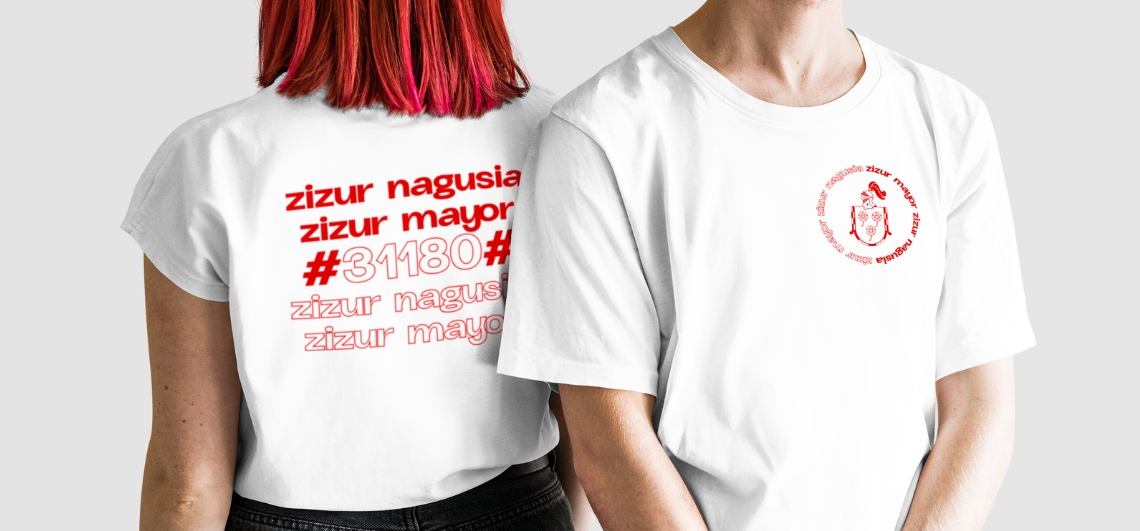 Zizur vuelve a sacar su camiseta festiva 