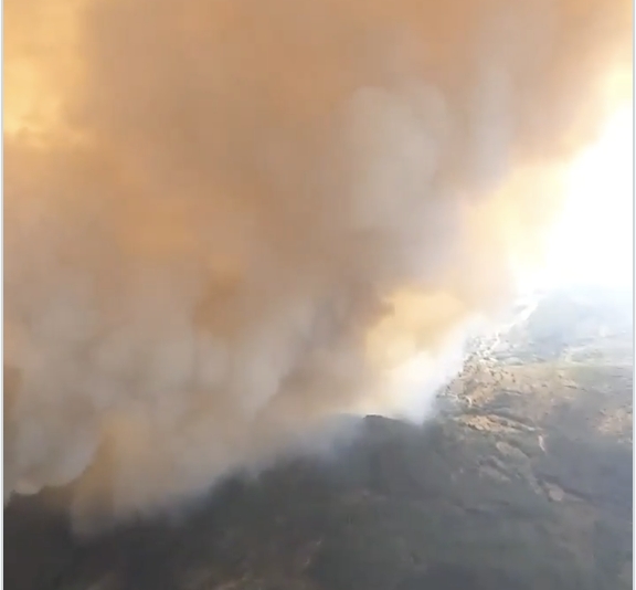 SOS Navarra pide a la población de Sangüesa que no llame al 112 por olor a humo debido a un incendio en Huesca