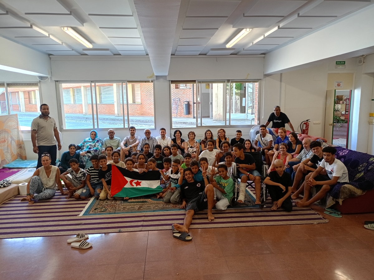 El Intergrupo Parlamentario Paz y Libertad en el Sahara visita a los niños y niñas saharauis en Orkoien 