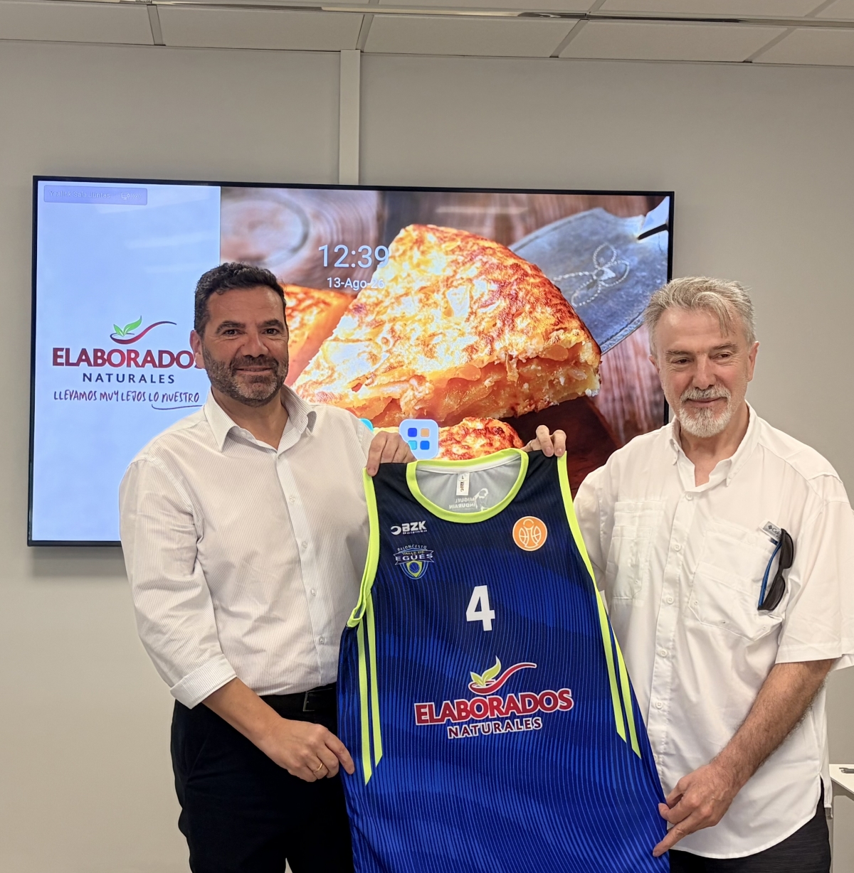 Elaborados Naturales de la Ribera del Ebro, nuevo patrocinador principal del Club Baloncesto Valle de Egüés