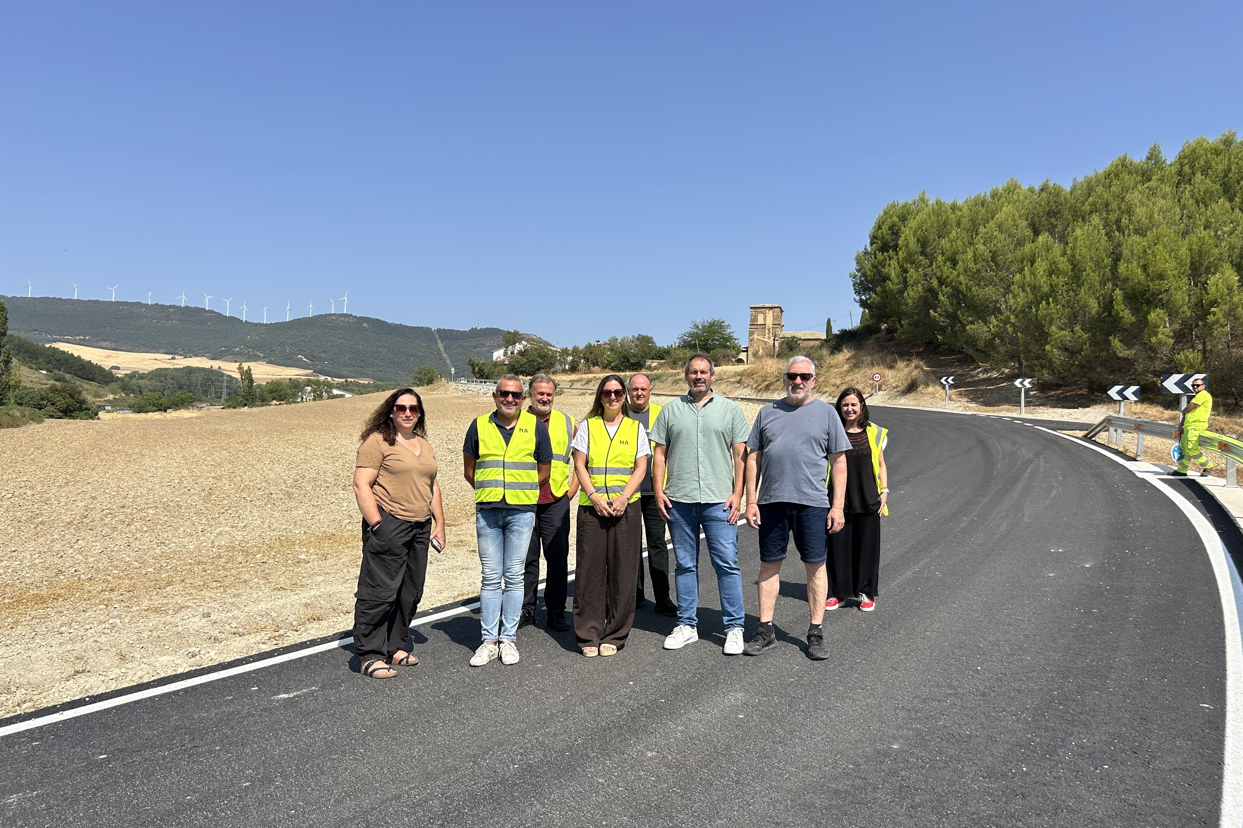 Finalizan las obras de mejora en la carretera NA-6000, entre Etxabakoitz con Campanas
