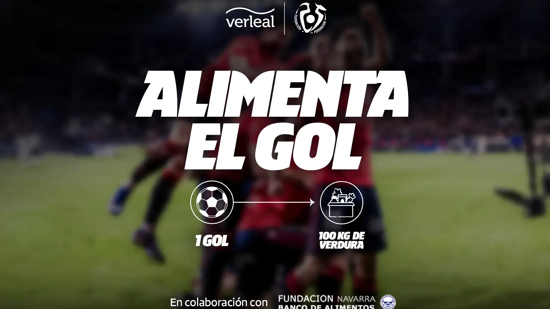En marcha la campaña ‘Alimenta el Gol’ en colaboración con el Banco de Alimentos de Navarra