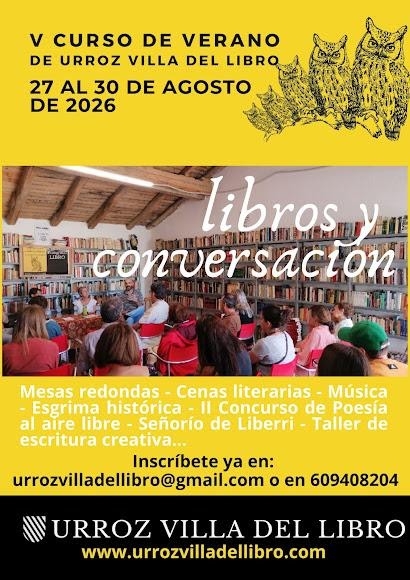 Urroz Villa del Libro abre su quinto curso de verano dedicado a los libros y la conversación