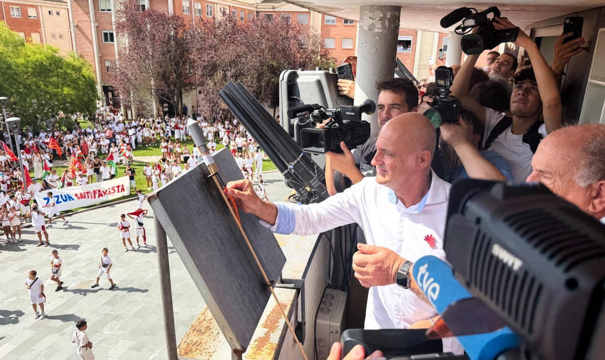 Zizur Mayor abre la fiesta con Óscar Arroyo, conquistador de las siete cumbres, como encargado de lanzar el txupinazo