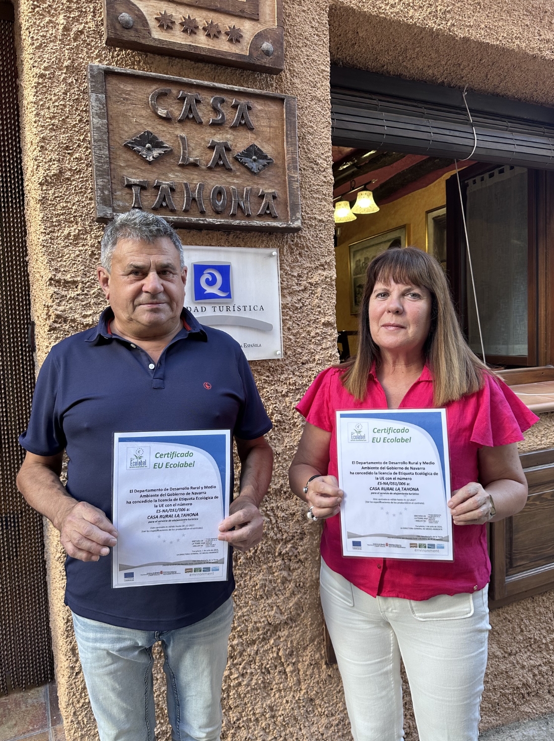 La Casa Rural La Tahona, en Lerín, obtiene la etiqueta ecológica europea Ecolabel