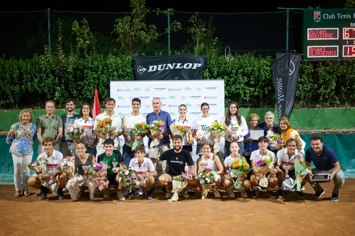 Lucía Ibarrola, campeona de Navarra de tenis tras remontar a Patricia Colomina