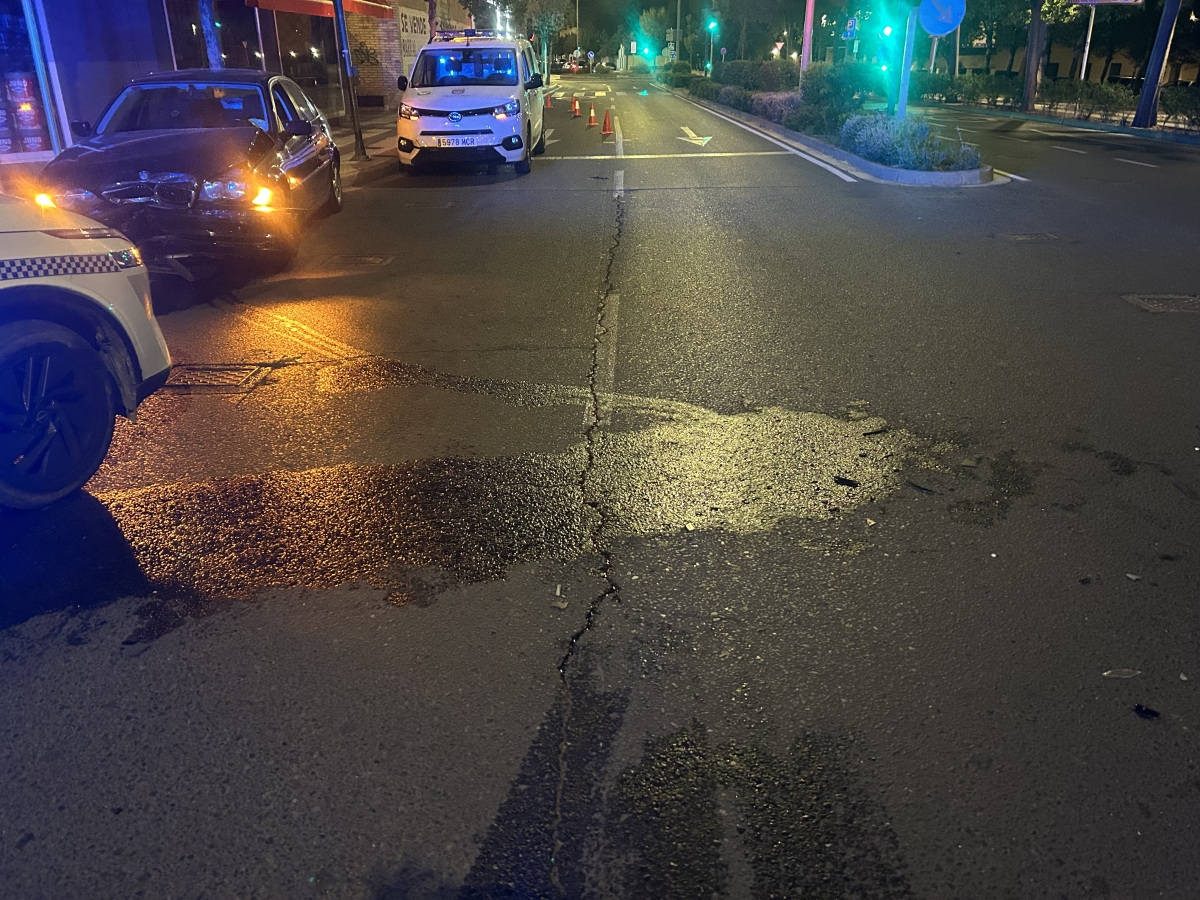 Un atropello, tres colisiones y un accidente entre coche y moto: así fue el fin de semana en Tudela