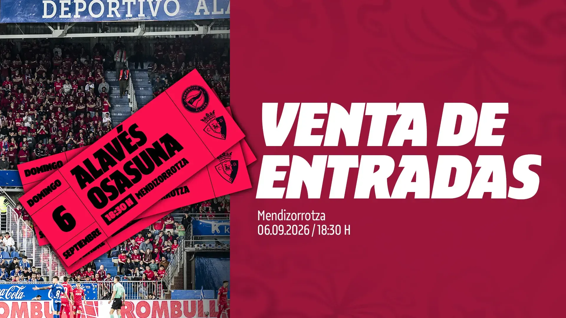 Osasuna sortea las 367 entradas para el partido contra el Deportivo Alavés