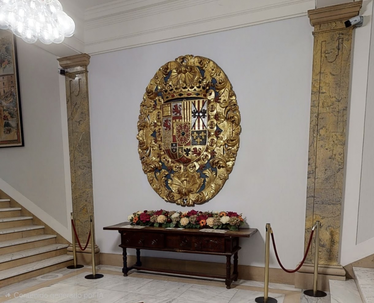 UPN critica la retirada del escudo del zaguán del Ayuntamiento y acusa a Asiron de 