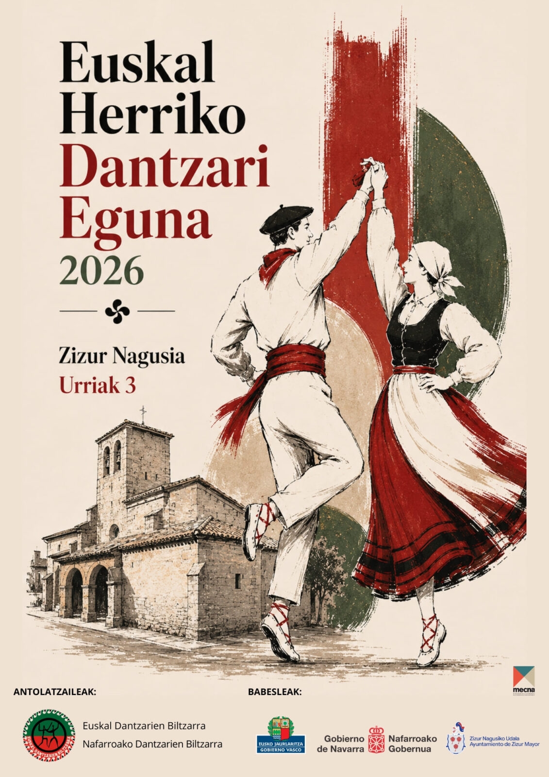 Zizur Mayor acogerá el Euskal Herriko Dantzari Eguna el próximo 3 de octubre