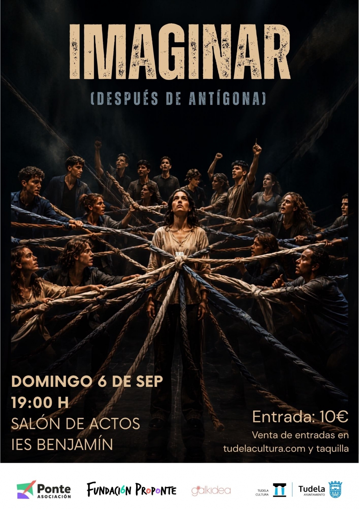 Catorce jóvenes representan este domingo en Tudela la obra 