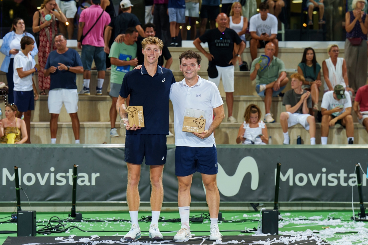 El navarro Iñaki Montes de la Torre, subcampeón del Rafa Nadal Open by Movistar tras ganar el primer set