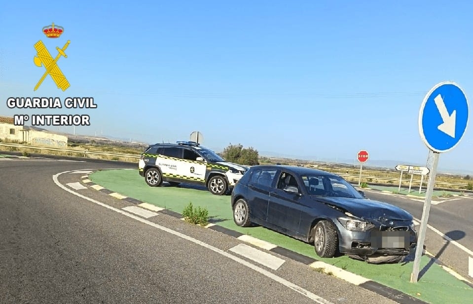 Dos heridas al colisionar dos turismos en la N-134, en Arguedas