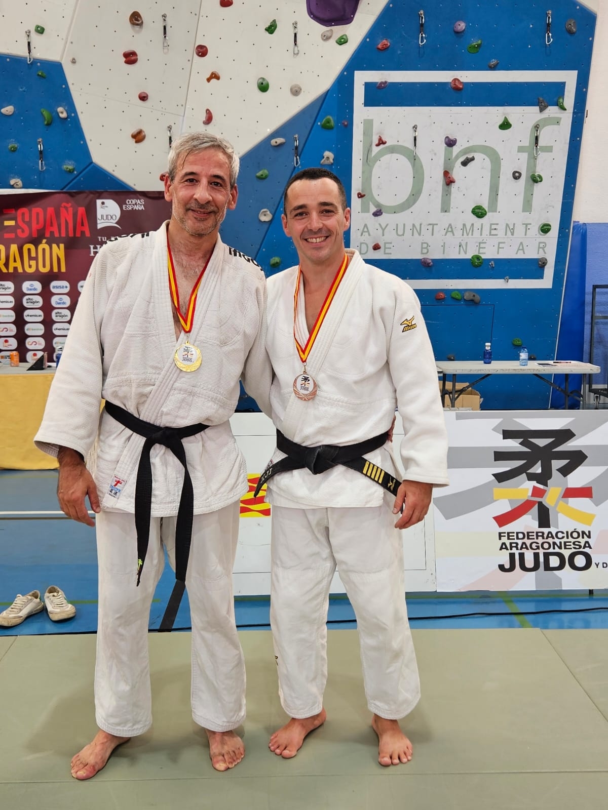 Tres medallas para el judo navarro en las Supercopas de España Júnior y Veteranos disputadas en Binéfar