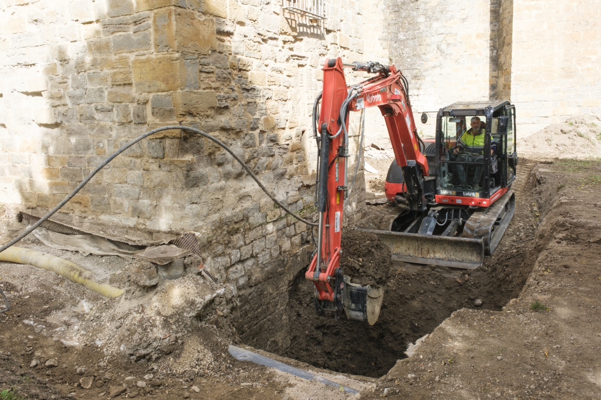 Pamplona retoma las excavaciones en la ronda del Obispo Barbazán para investigar los orígenes de la ciudad