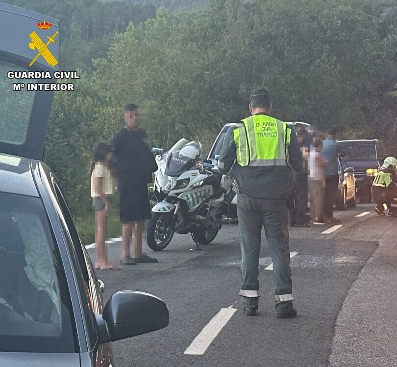 Herido un motorista, de 37 años, en una colisión frontal en la NA-4040 en Santesteban