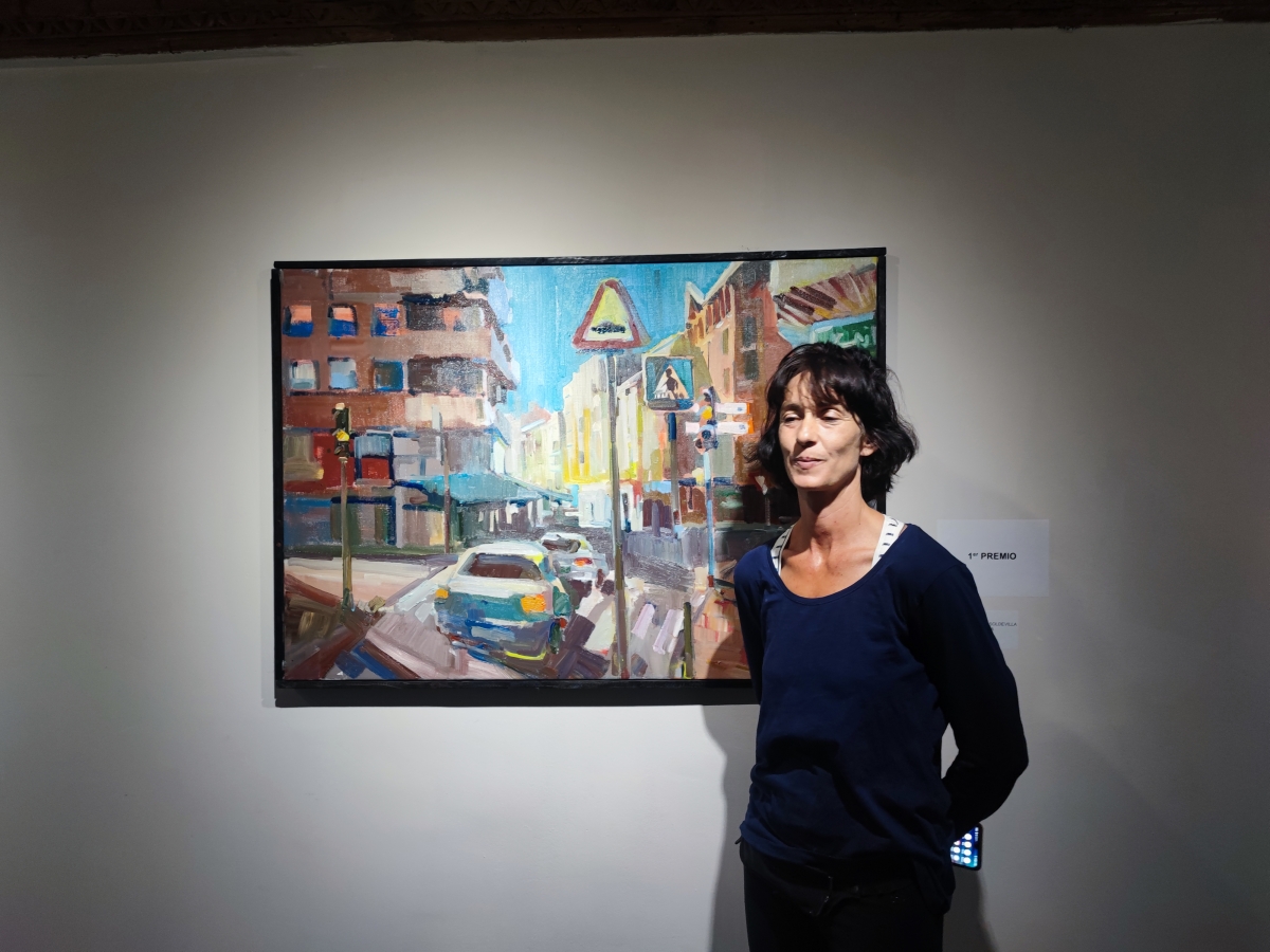 La vianesa Yohana Soldevilla revalida el primer premio del Concurso de Pintura al Aire Libre de Tudela