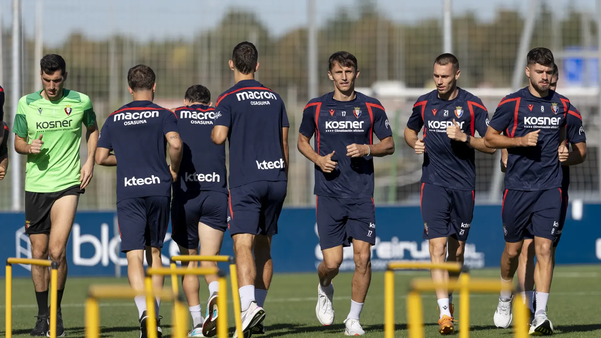 Osasuna realiza una sesión regenerativa en Tajonar de cara al partido ante el Atlético de Madrid