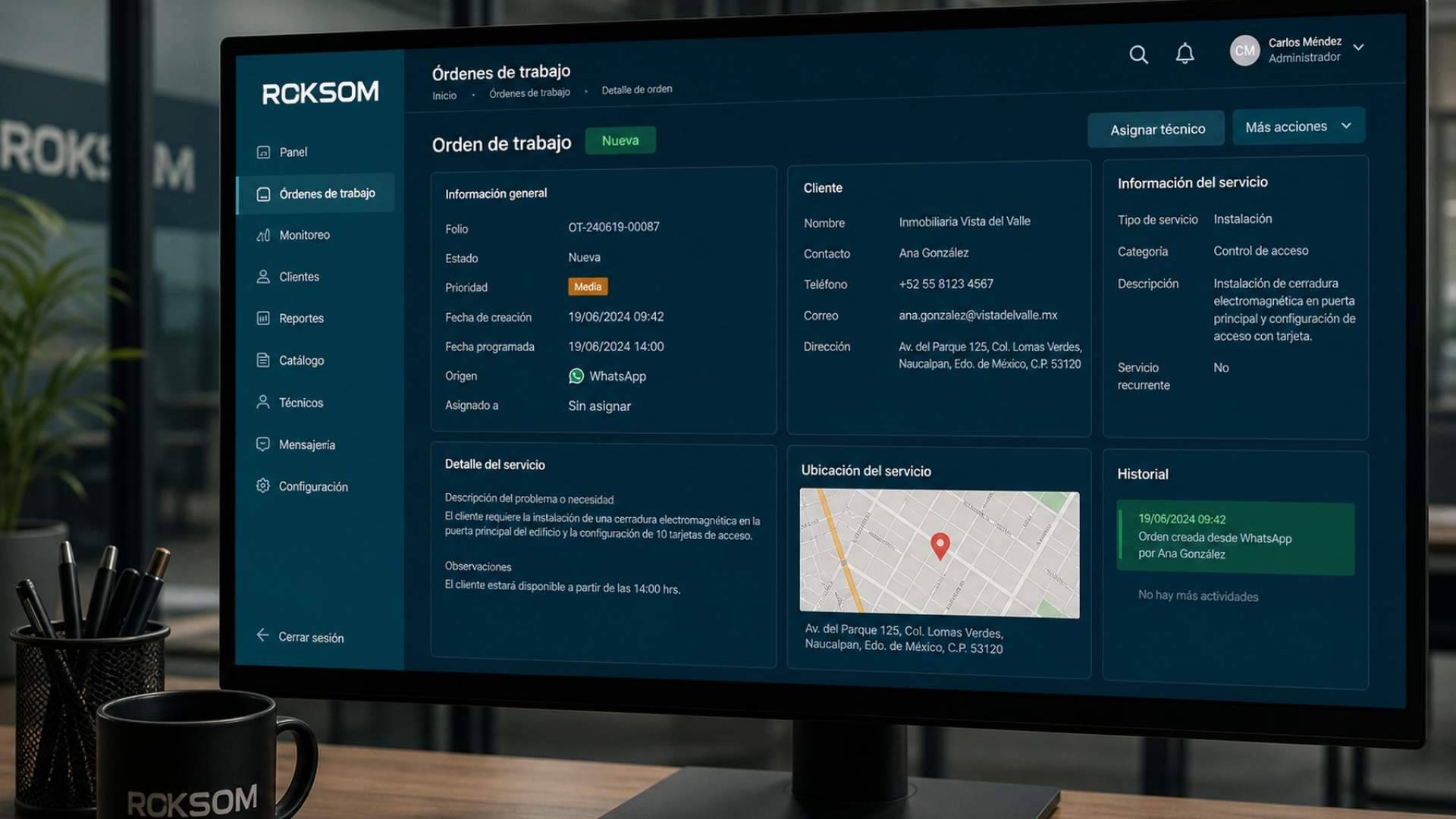 ROKSOM concentra avisos, técnicos y facturación Verifactu en un panel para instaladoras y SAT
