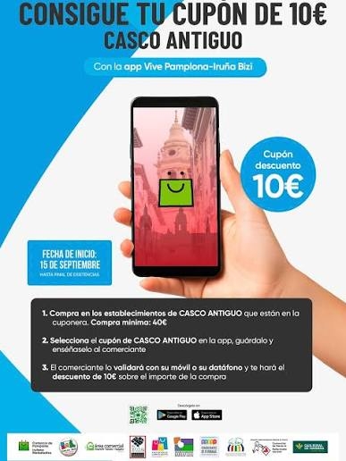 Cuatro asociaciones de comerciantes de Pamplona lanzan una campaña descuentos