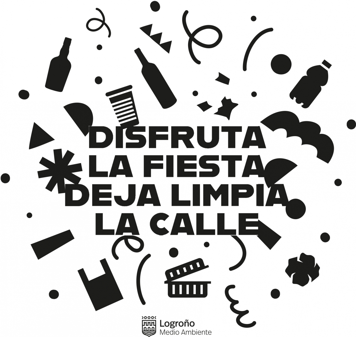Logroño llama a vivir un San Mateo limpio con una campaña de vasos reutilizables