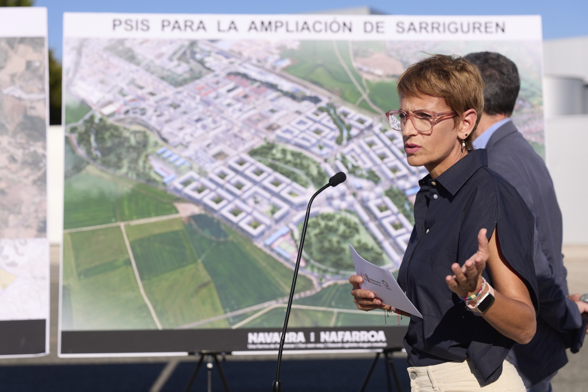 Chivite presenta el plan para la ampliación de Sarriguren, que sumará 6.000 nuevas viviendas por fases