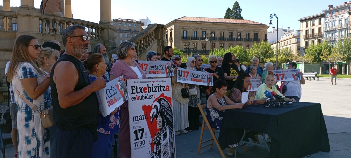 Testa amenaza con desahuciar a 500 familias al no renovar los contratos de viviendas de alquiler en Pamplona y Comarca