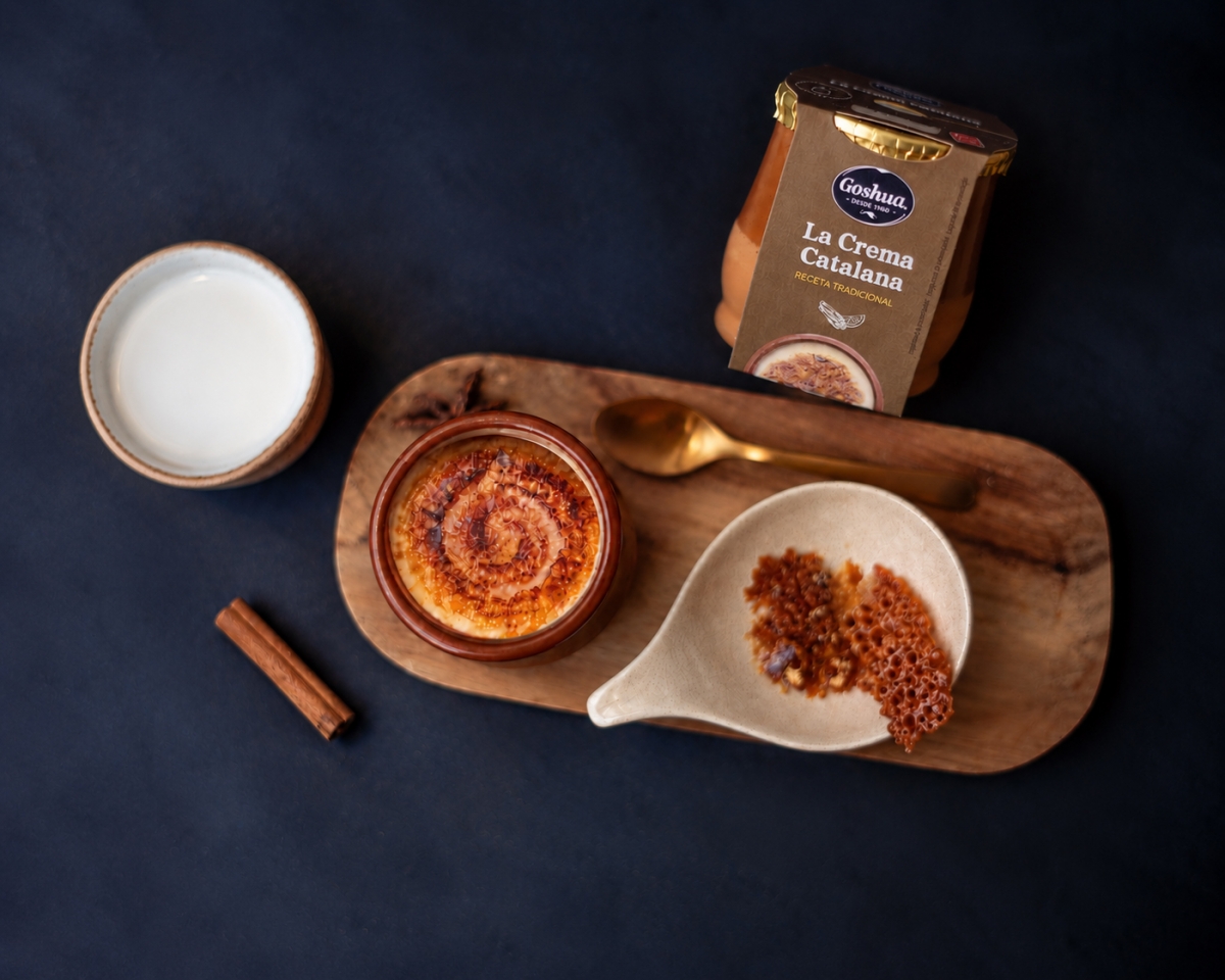 Goshua amplía su catálogo de postres premium con el lanzamiento de su nueva Crema Catalana