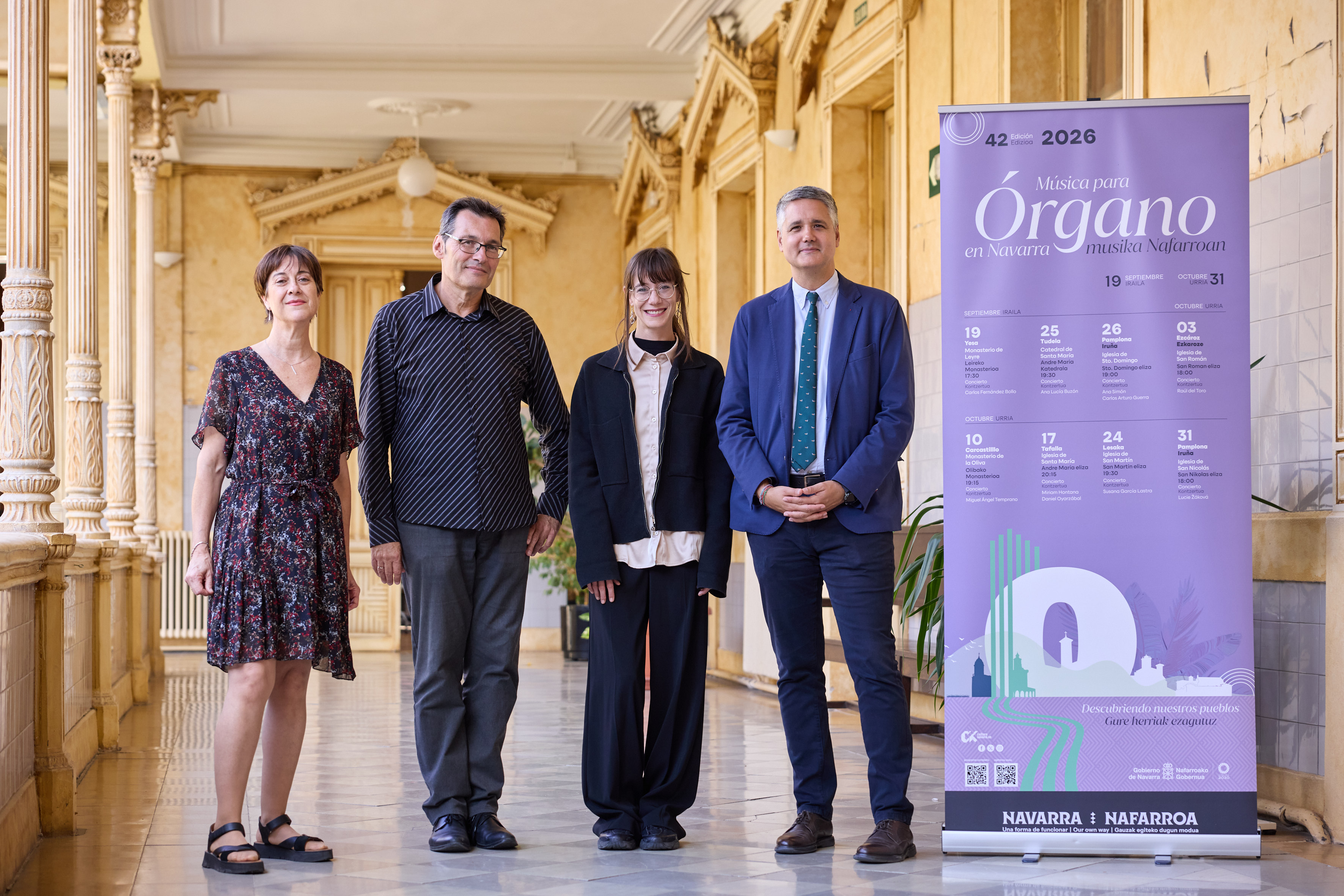 El ciclo 'Música para Órgano en Navarra' celebra su 42ª edición con ocho conciertos entre septiembre y octubre