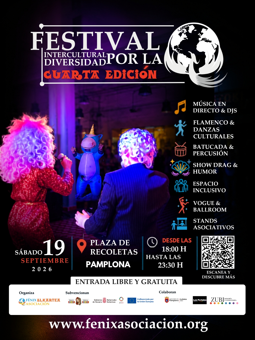 La Plaza de Recoletas acoge este sábado la cuarta edición del Festival Intercultural por la Diversidad
