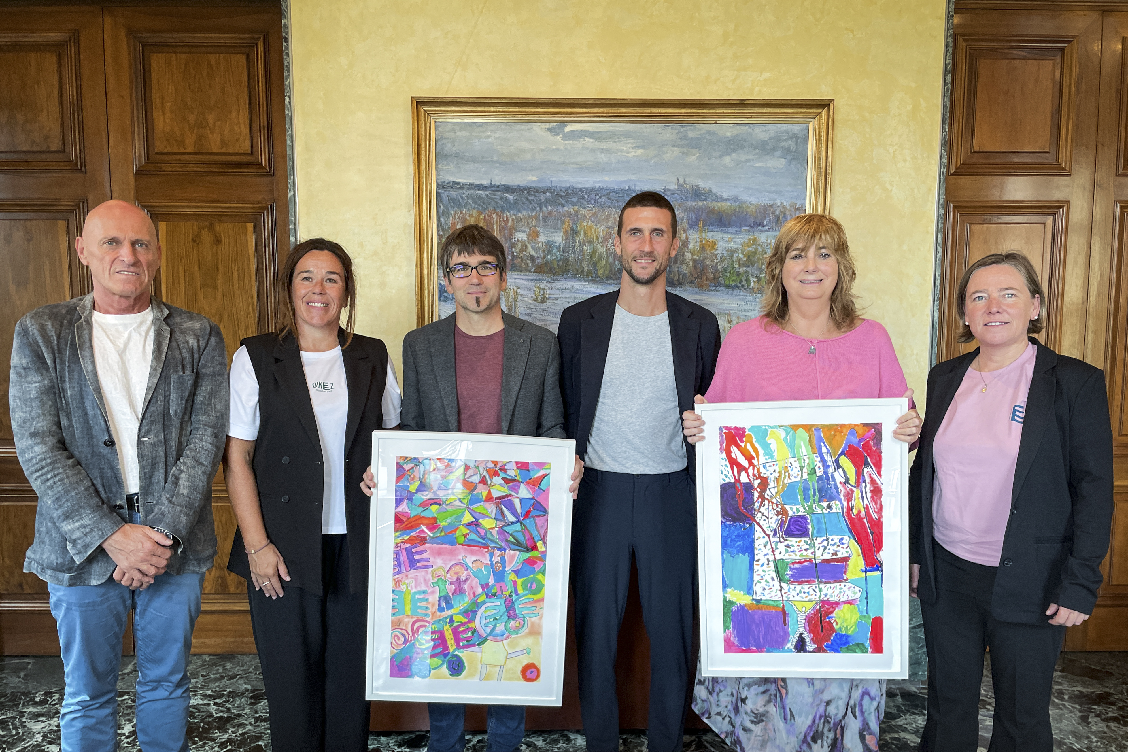 Ana Ollo recibe a la Federación de Ikastolas antes de la celebración del Nafarroa Oinez 2026 en Zizur Mayor y Galar