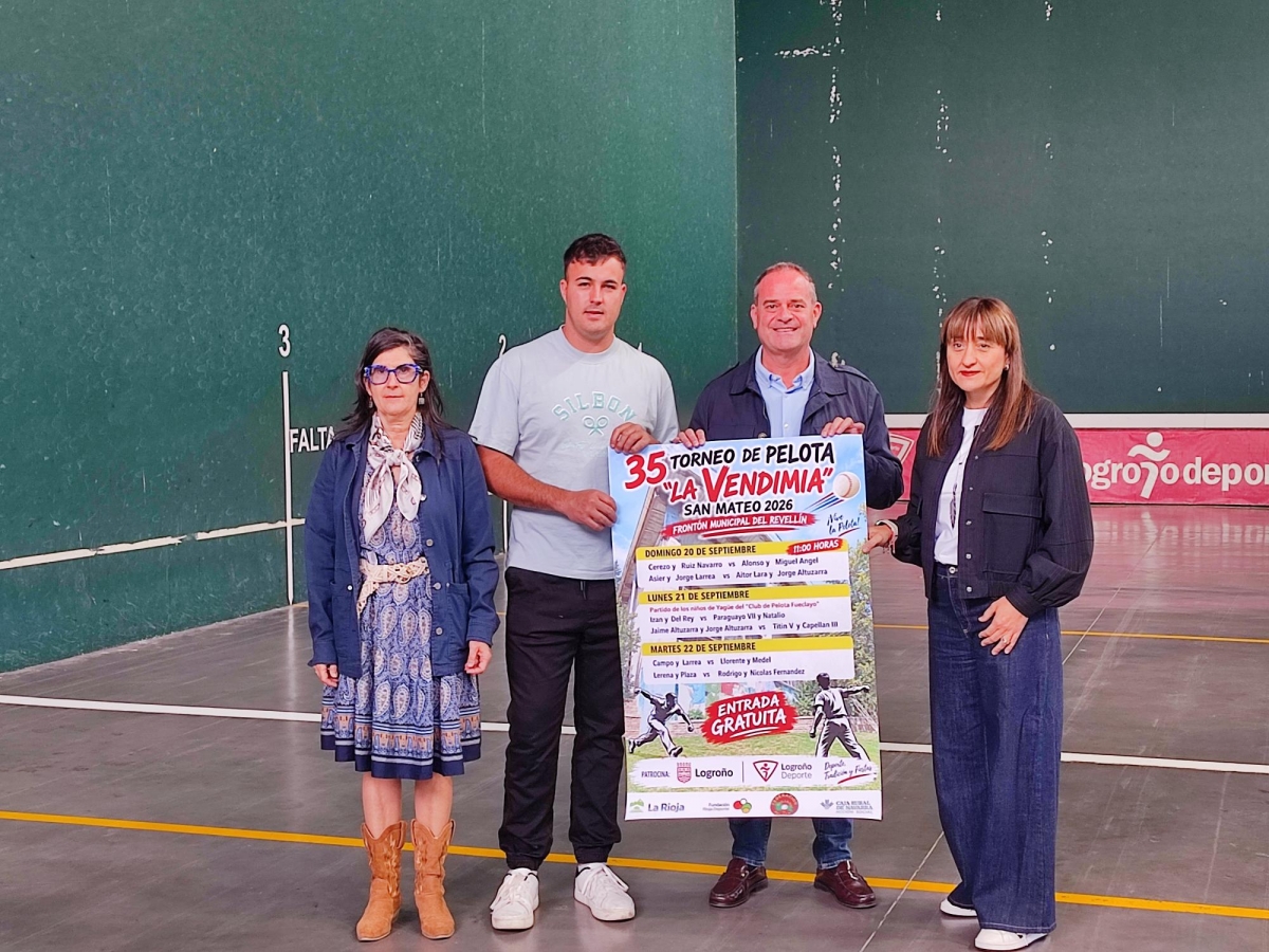 El frontón del Revellín acoge el 35 Torneo de Pelota de San Mateo 2026 en Logroño con entrada libre