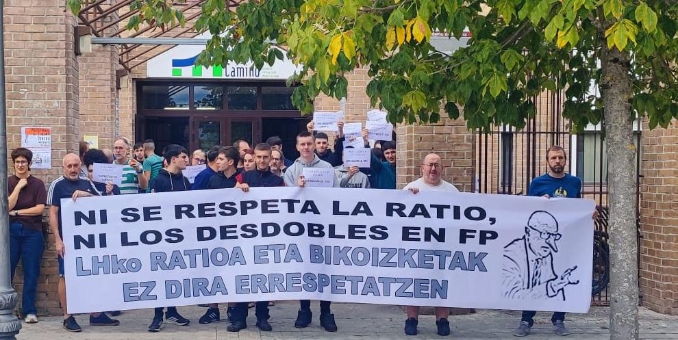 El profesorado del CIP Virgen del Camino denuncia el incumplimiento de los ratios pactados 