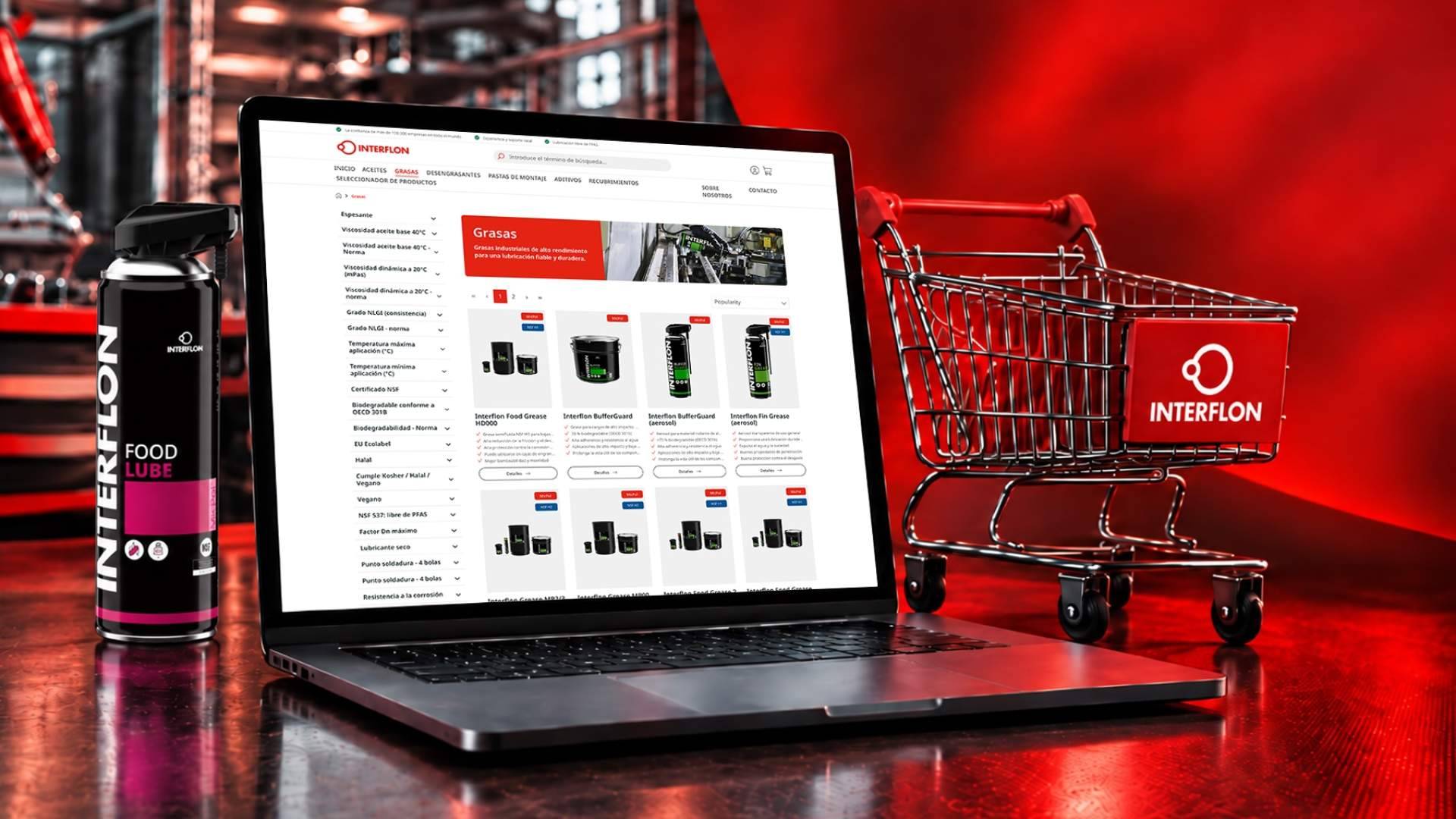 Interflon lanza en España su tienda online de lubricantes premium para la industria