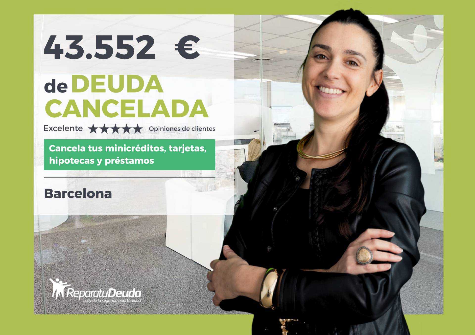 Repara tu Deuda Abogados resuelve 43.552 € de una madre en Barcelona con la Ley de Segunda Oportunidad