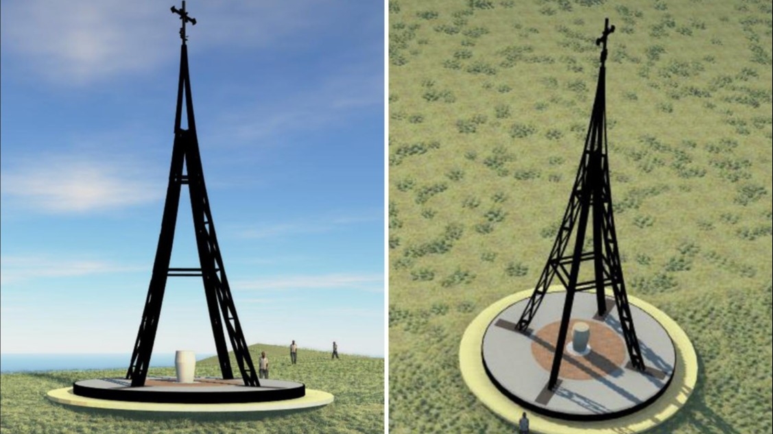 Álava y Bizkaia inician las obras para reforzar la cimentación y la base de la Cruz del Gorbea