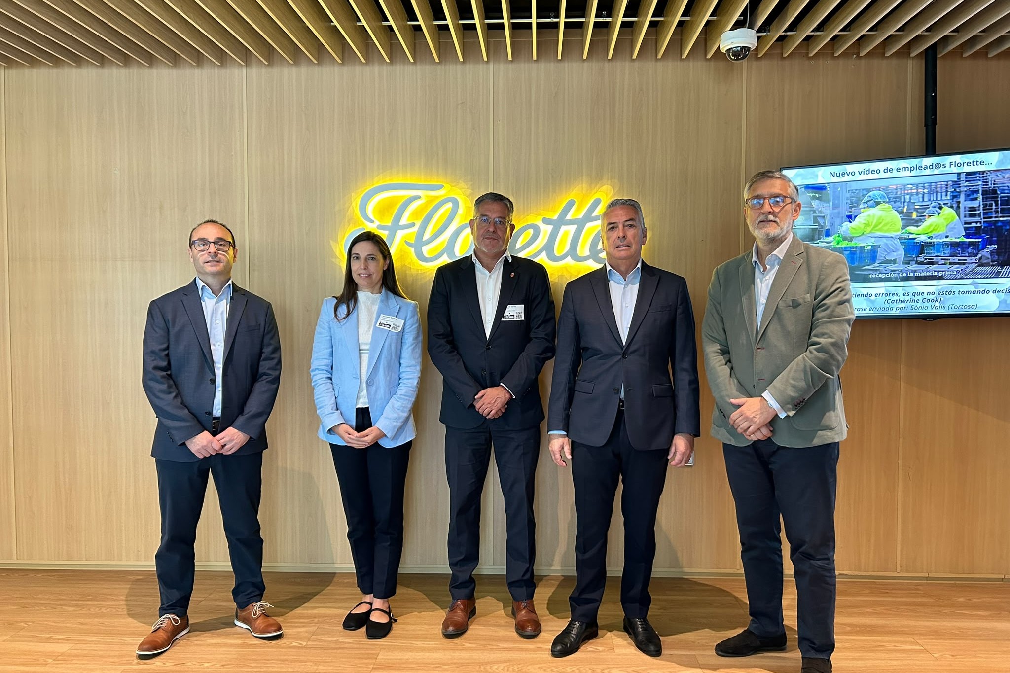 García destaca “la importancia de la innovación agroalimentaria para el futuro de Navarra” en su visita a Florette