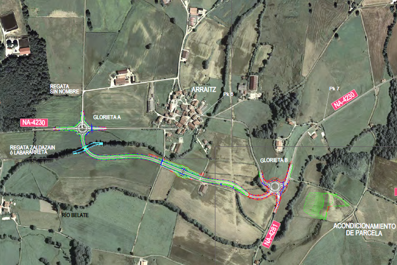Navarra aprueba el proyecto de la variante de la carretera NA-4230 en Arraitz-Orkin