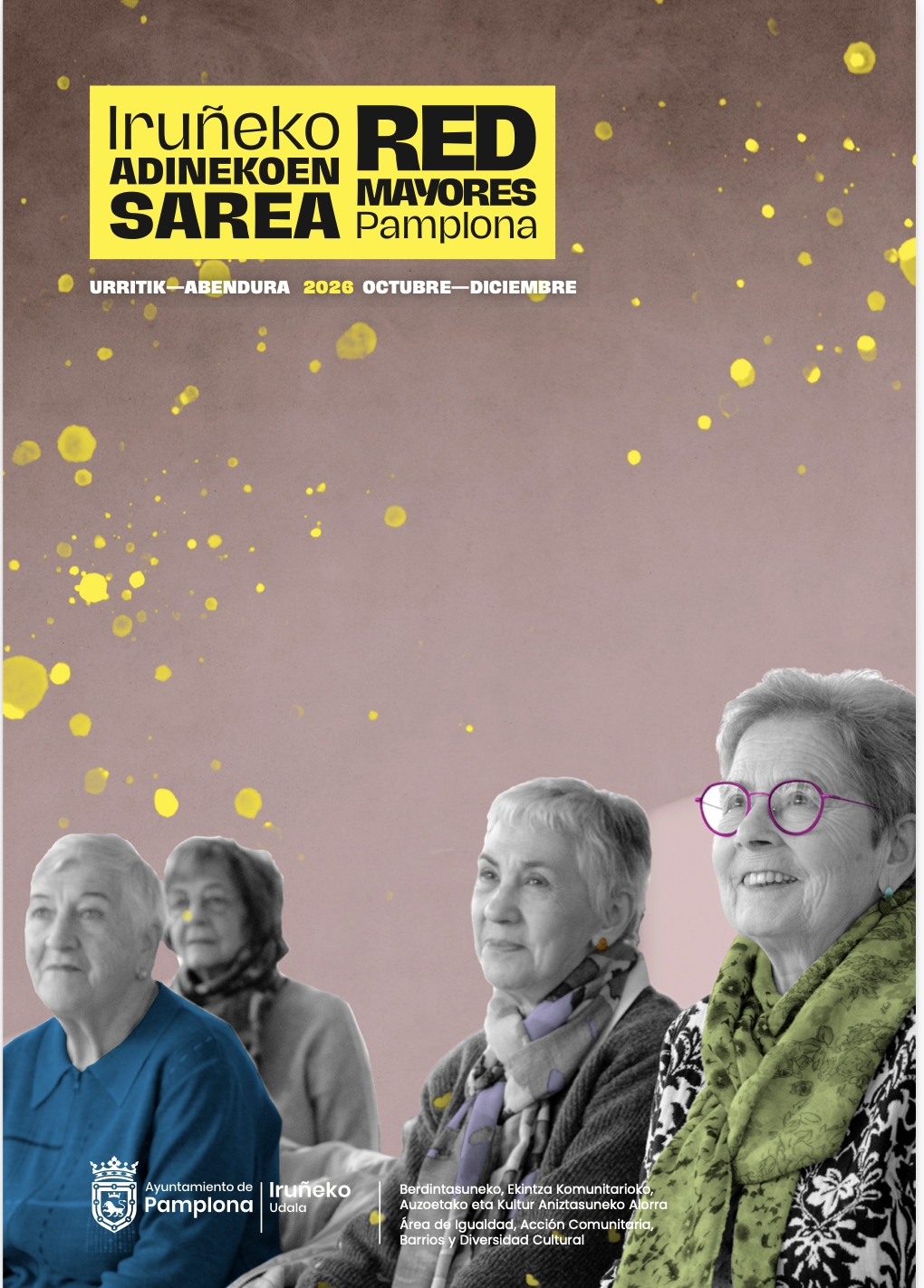 Las Redes de Mayores de Pamplona abren este jueves las inscripciones para más de 90 actividades del último trimestre