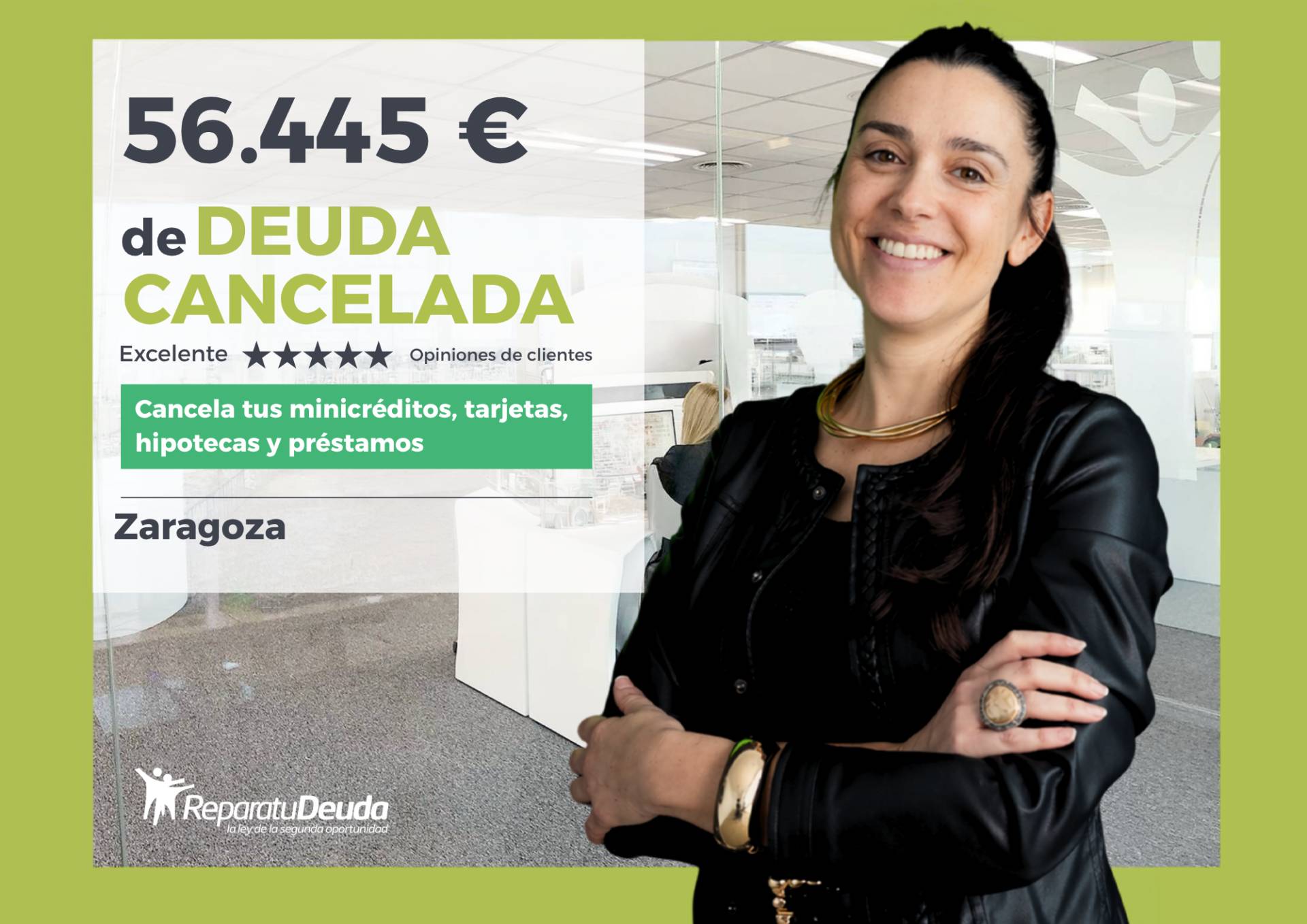 Repara tu Deuda rescata a una divorciada de 56.445 € en Zaragoza (Zaragoza, Aragón) con la Ley de Segunda Oportunidad