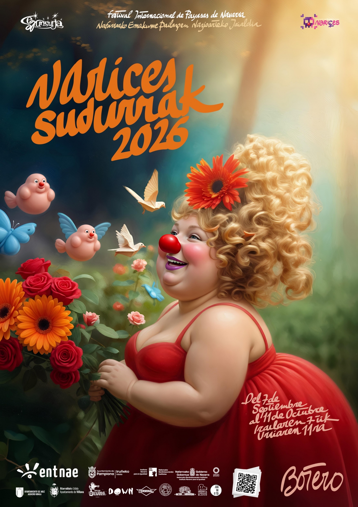 NARICES-SUDURRAK celebra su sexta edición con clown, humor y creación femenina en teatros, aulas y calles