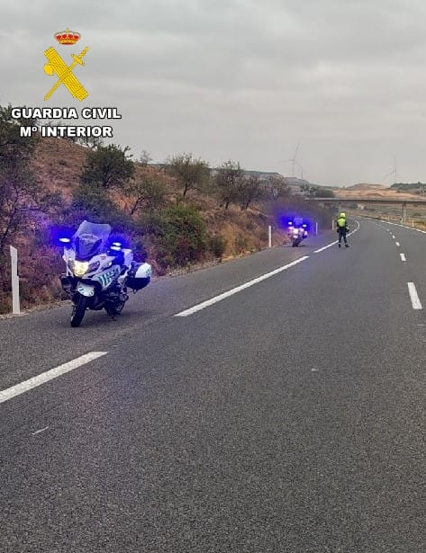 Un hombre, de 32 años, herido tras una salida de vía en la AP-68, en Ablitas
