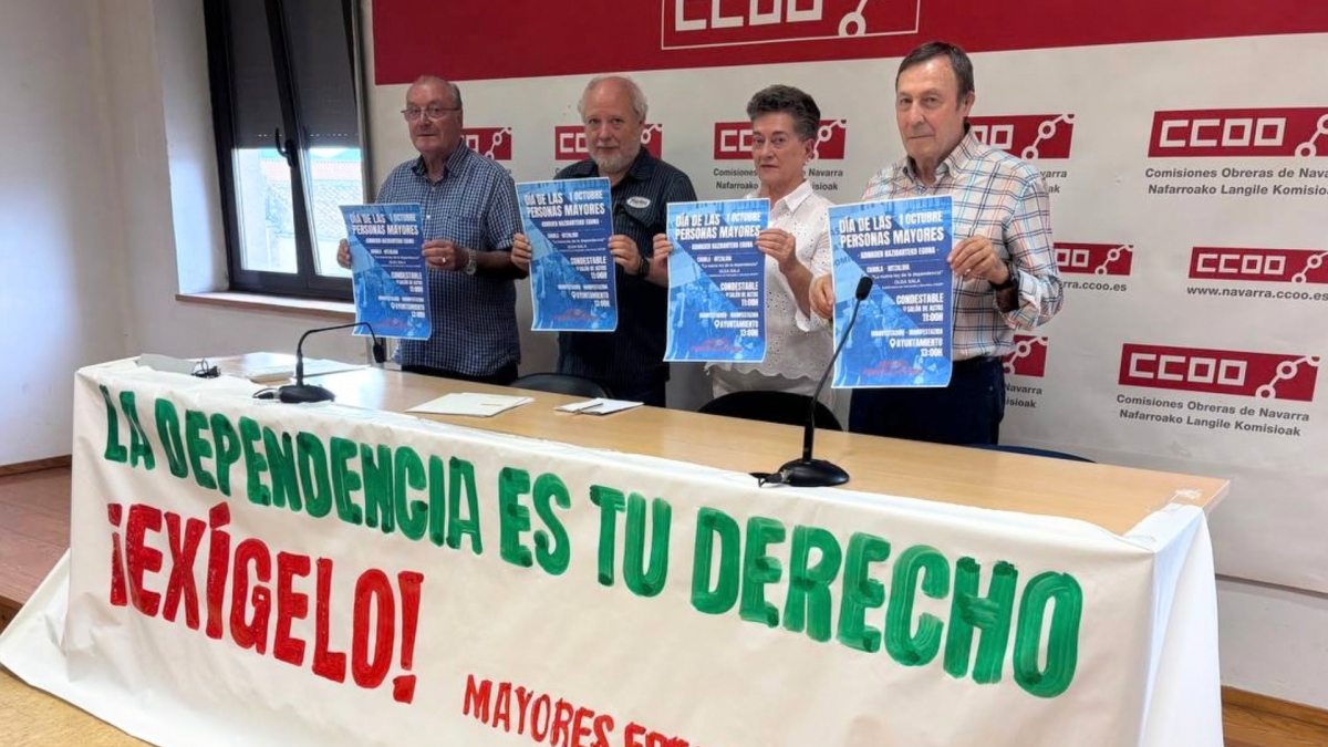 Mayores Frente a la Crisis se manifestará el 1 de octubre en Pamplona por el derecho a los cuidados