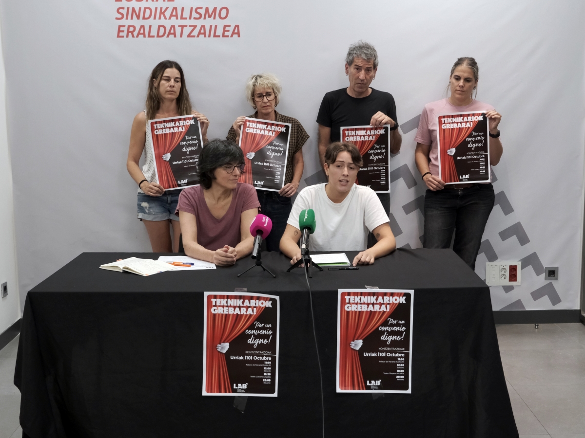 Los técnicos de espectáculos y eventos de Navarra irán a la huelga el 10 de octubre para exigir su primer convenio